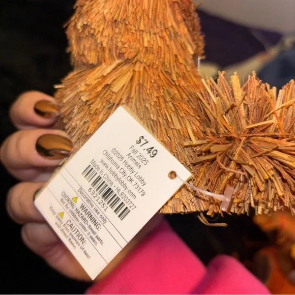 Straw Animal Decor - Set of 4 Animals - Picture 14 of 15